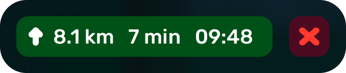 ios maps naviation menu bar ui